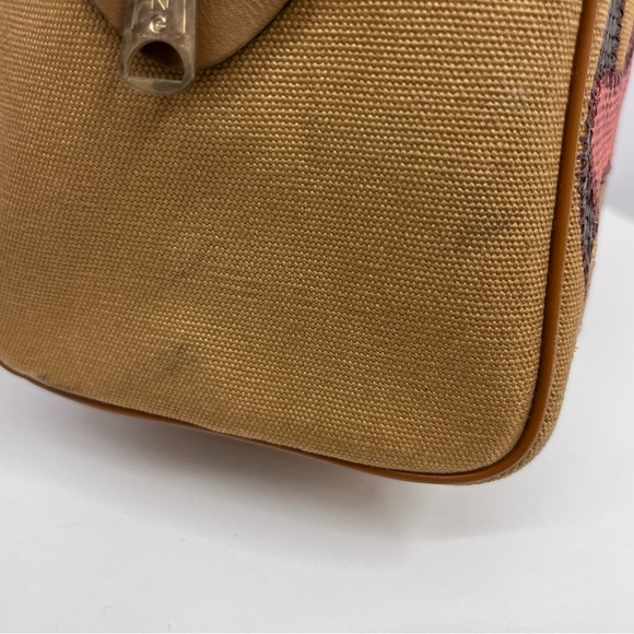 Vintage Caprice Leather Snakeskin Canvas Doctors Bag Brown Earth Tones‎ - Picture 13 of 13